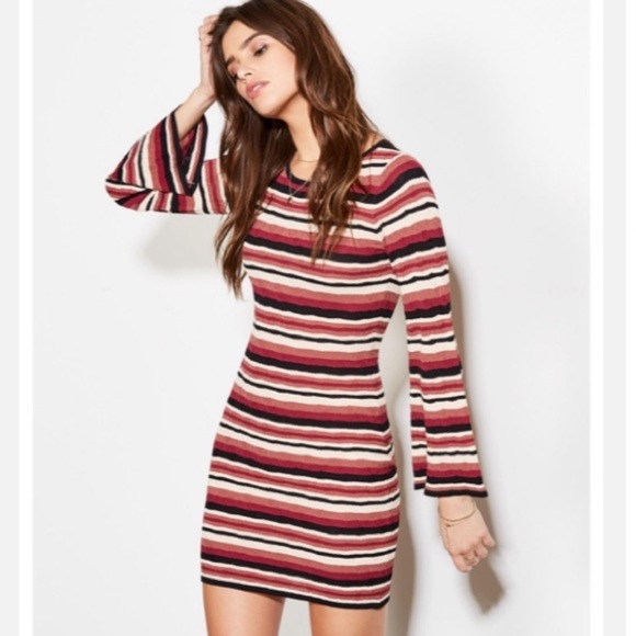 Ali & Jay Ribbed Minidress Size Medium - Picture 2 of 9